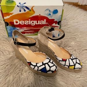 Desigual wedge sandals